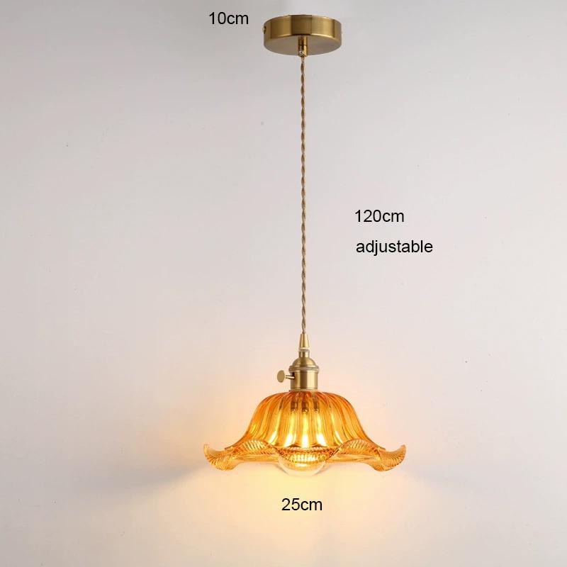 Vintage Creative Glass Metal Pendant Lights Fixture Retro Loft Style Bar Restaurant Kitchen Room Indoor Hanging Lamp Luminaire