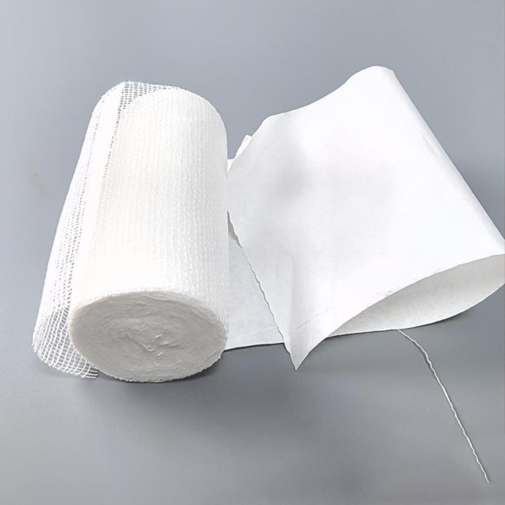 1PC White DIY Bandage Gauze Scarecrow Mummy Party Haunted House Halloween Decoration Gauze Prop Nursing Emergency Care First Aid Kit Accessory