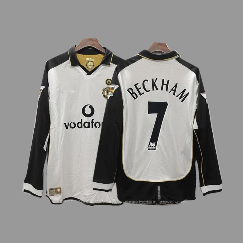 Retro football jersey classic nostalgic replica Thai jersey game long sleeve sportswear S
