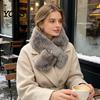 Cozy Neck Wrap for Travel Women Imitation Mink Fur Scarf, Thickened Soft Plush Durable Anti Shedding Scarf Warmer, Cold Weather Elegant Shawl