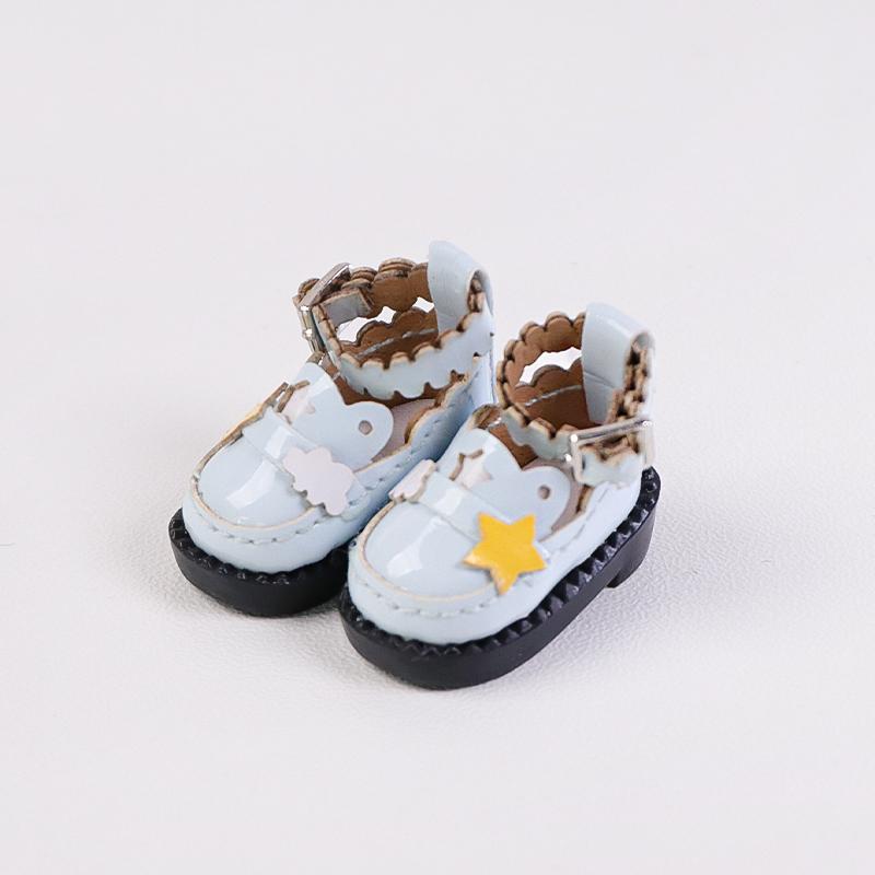 

2Pcs 1:12 OB11 Clouds plus Stars Shoes Doll Classic Shoes Suit Designed For Ob11 1/12 Bjd Detachable Doll Gsc DOD YMY Doll Accessories OB11 синий