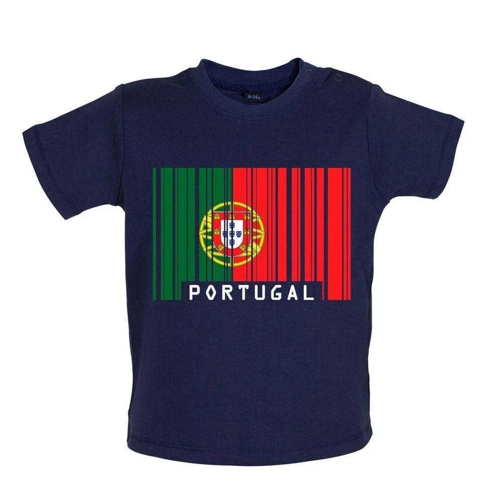 

Portugal Barcode Flag -Baby Kids Boys Girls Unisex T-Shirt / Romper Tees Top- Portuguese Flags Lisbon City 100
