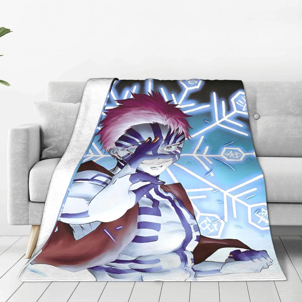 Akaza Anime Super Warm Blanket Kids Plush Throw Blanket Print Home Decor Flannel Bedspread Sofa Bed Cover