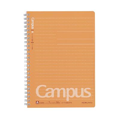 KOKUYO Campus Twin Ring 50 Notebook, A5, A-Ruled, Sheets, Su-T135ATN