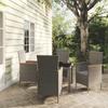 Day and Night - Day and Night 5-piece Garden Dining Set and Gray Synthetic Rattan Cushions