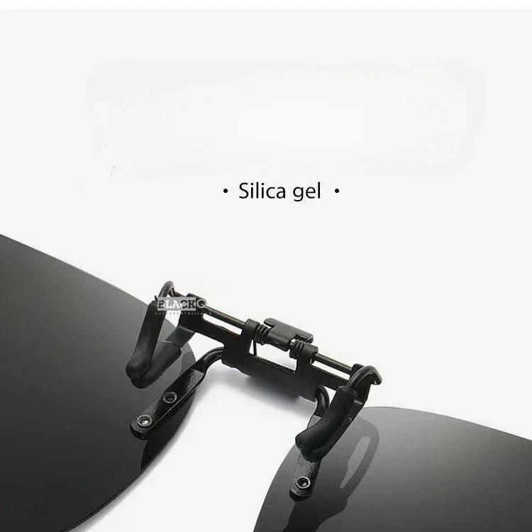 Clip On Sunglasse Flip Up Glasses Gradient Polarized Photochromic Sunglasses UV400 Goggles Sunglasses Night Vison Goggles