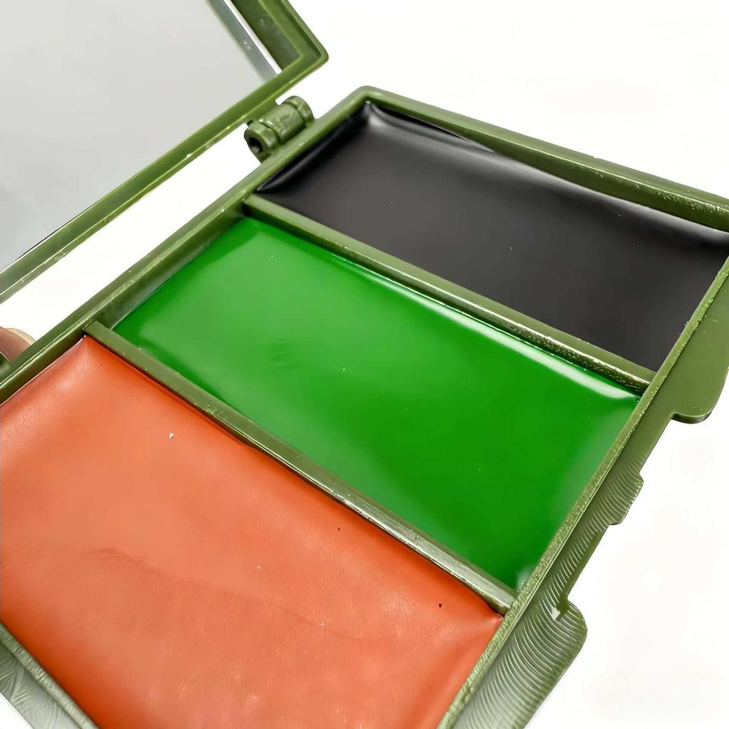 Three-Color Camouflage Body Paint for Military Fans, Summer Camps, Field CS, Team Building, Outdoors