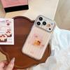 Cute biscuits cat apple 17pm mobile phone case iphone18 transparent 16 Epoxy 15 suitable for 14 all-inclusive sweet