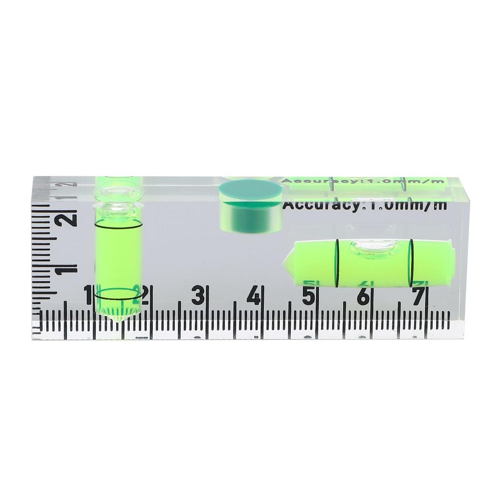 Mini Level Ruler with 1 Magnet Small Acrylic Level Tool for Horizontal and Vertical Measurement
