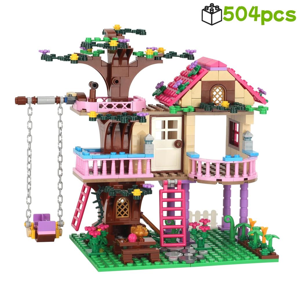 DIY MOC Creative Building Blocks 3D Forest Animal Villa Architecture Model Street View Home Decor Perfect Holiday Gift