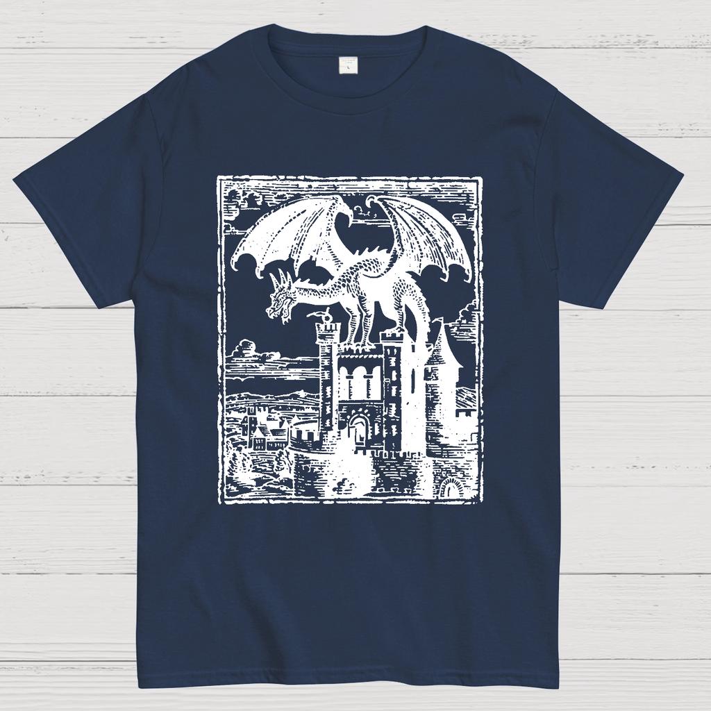 Dragon Vintage Dark Art Graphic Cotton Summer Casual Cool Loose T-Shirt