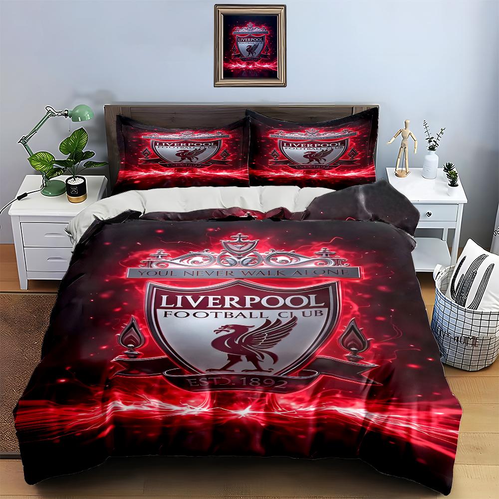 Liverpool Football Club Logo. Bedding Sets Duvet Cover Sets Duvet Covers Pillowcases(1 * Duvet Cover 2 * Pillowcases, Without Duvet Insert)