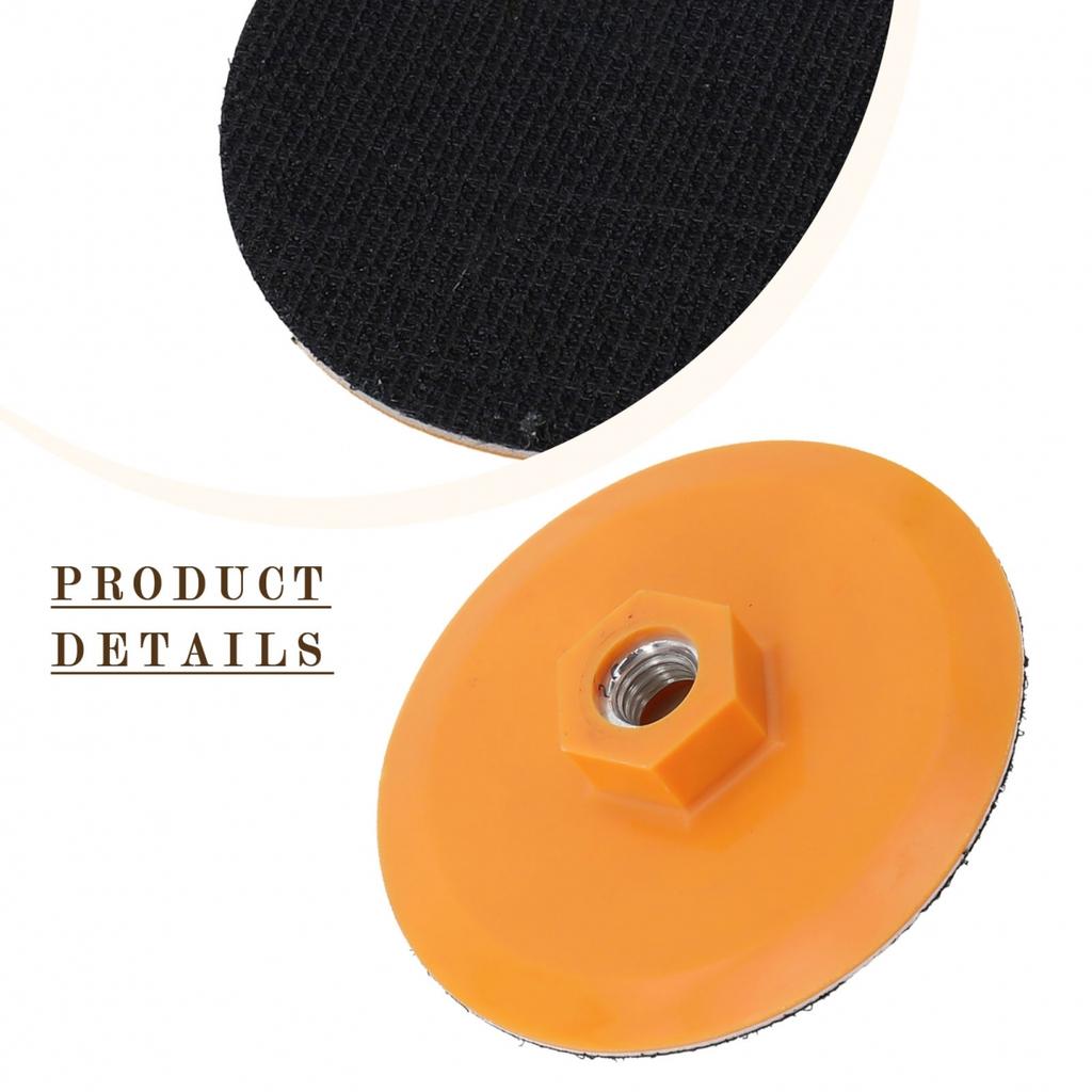 Backing Pad Polishing Pad M Pc Plastic Middle Soft Layer Black Hook