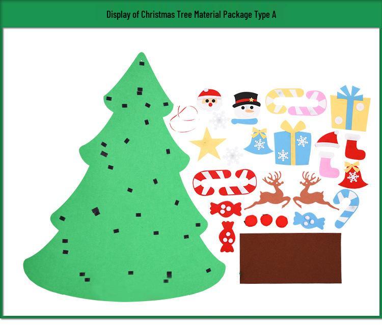 DIY Felt Christmas Tree & Ornaments Set for Kids