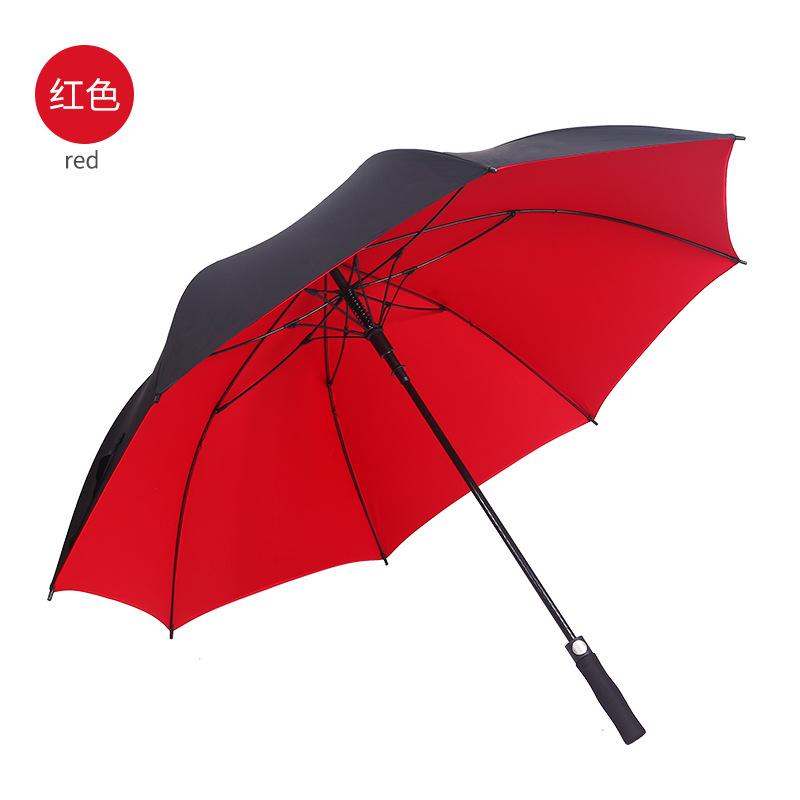 30 "automatic straight handle. Curved handle double layer golf business umbrella Large double men's umbrella windproof umbrella