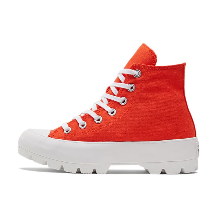Converse Chuck Taylor All Star Lugged Classic Comfortable High Top Canvas Shoes Women Sneakers Red 572269C