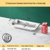 SUS316 Stainless Steel GN 1/4 3-Compartment Food Pan