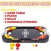 2 in 1 Indoor Foosball,Hockey Table Game with Pucks,Balls,Strikers,Colorful Plastic Frame,Fits on Table or Floor,Foosball Table Games