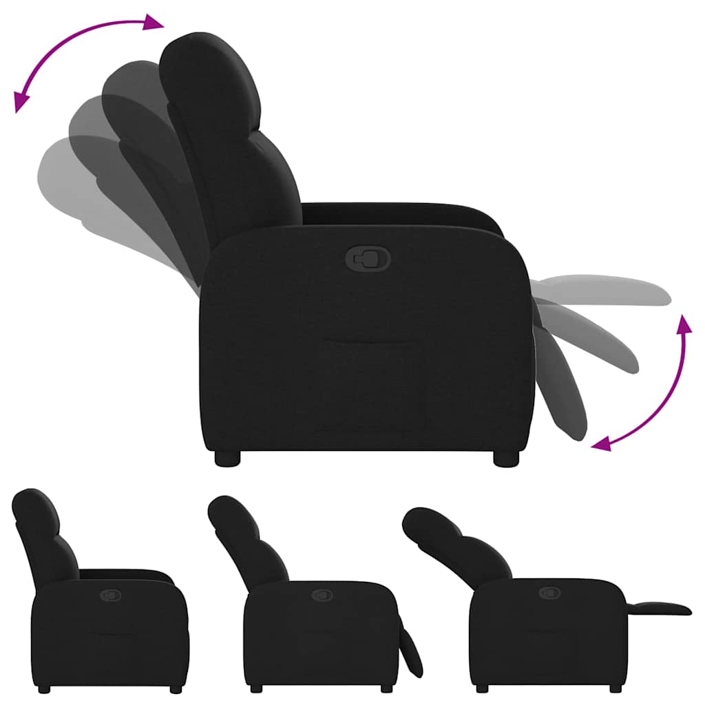 Relax Chair Black Fabric