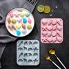 1 Peça molde de silicone de grau alimentício com formato de diferentes flores e plantas, molde para chocolate, doces, gelatina, geléia, molde DIY feito à mão