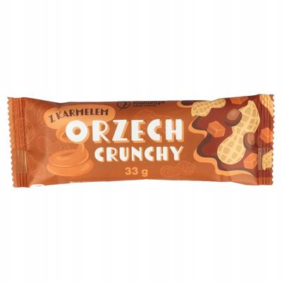 CRUNCHY NUT BAR IN CHOCOLATE 33G - KRUKAM