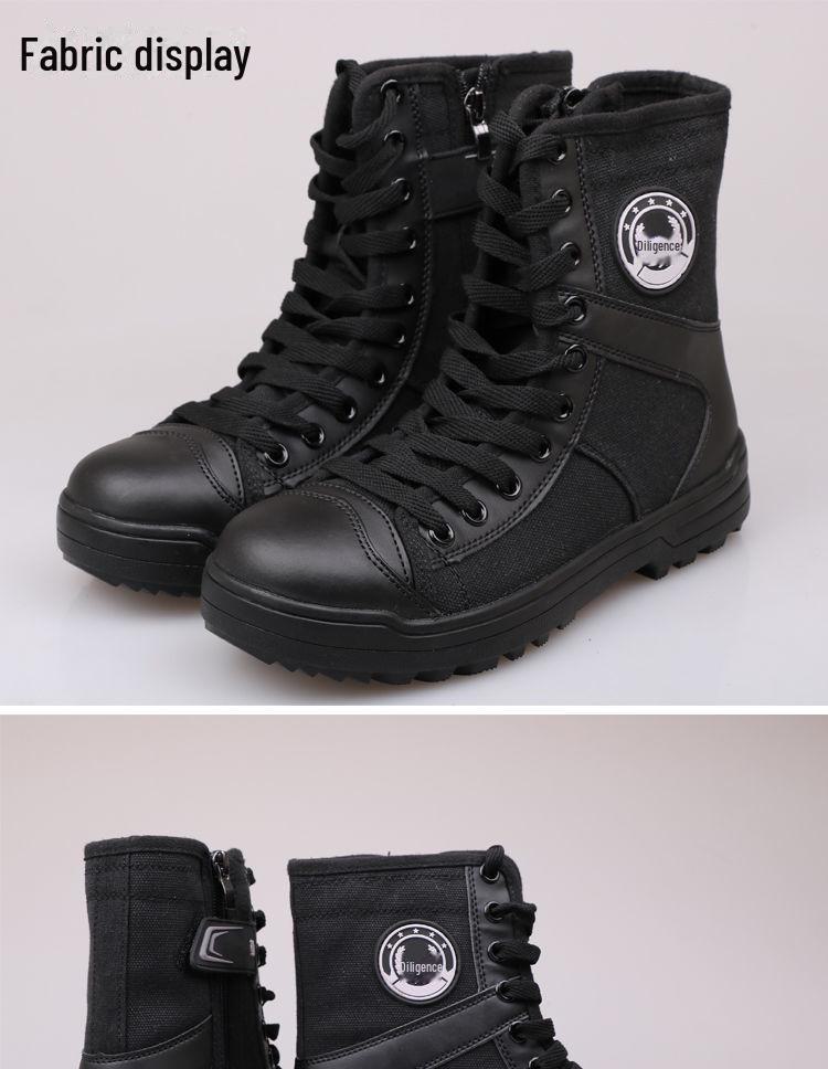 Ultra-Light Breathable Mesh Zipper Workwear Boots for Spring & Summer
