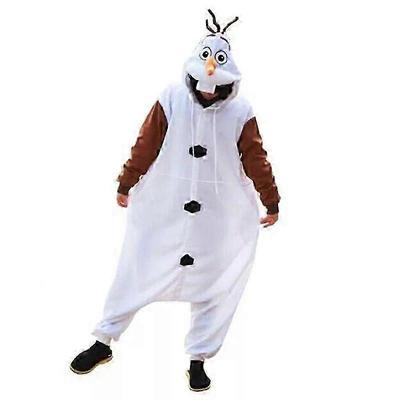 Kombinezon Piżama Olaf Mężczyźni Kobiety Jednoczęściowy Unisex Odzież Domowa Halloween Boże Narodzenie Kostium Cosplay Nowość S03