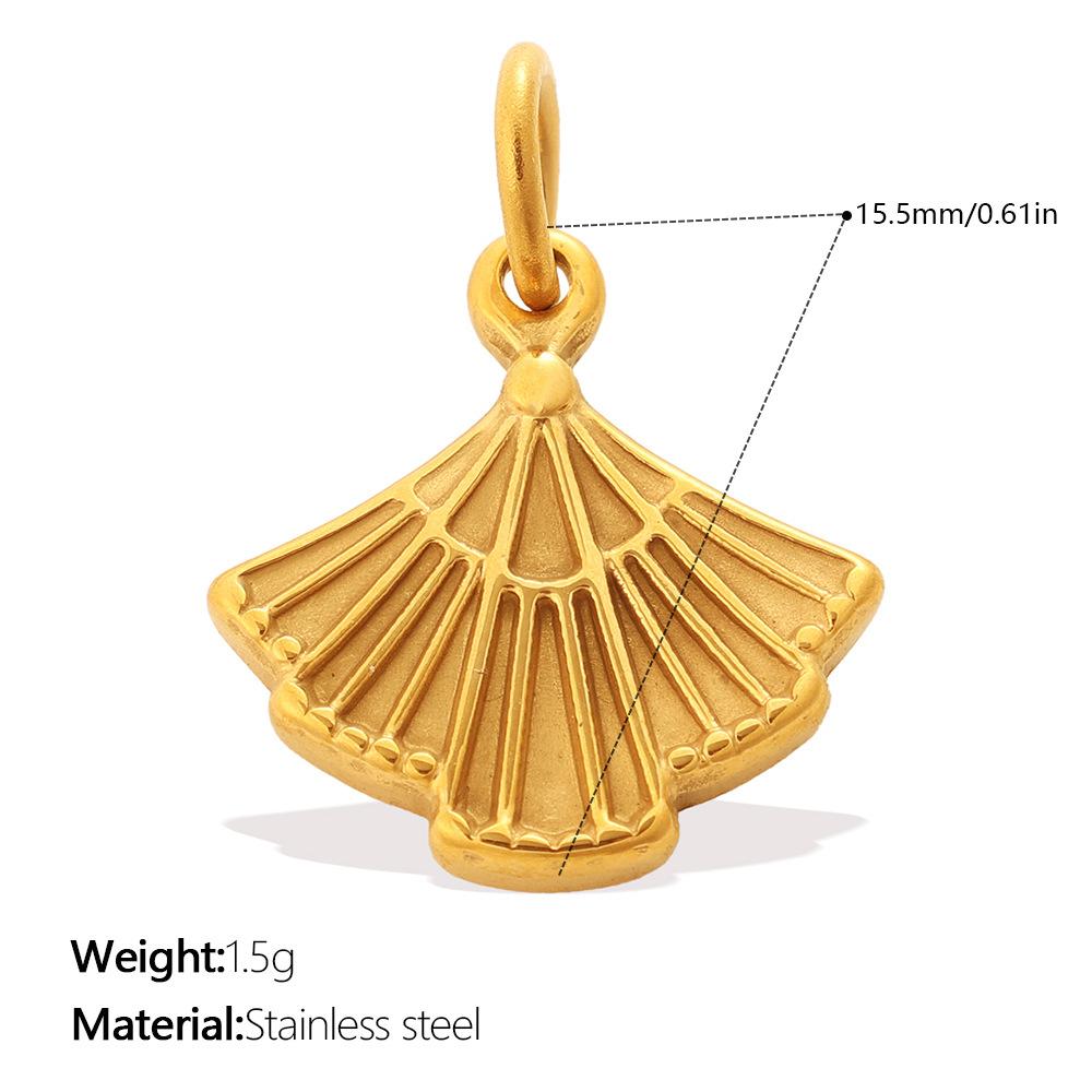 Vintage Fashion Diy Smiley Face Love Coconut Tree Pendant Stainless Steel Gold-Plated Various Jewelry Accessories