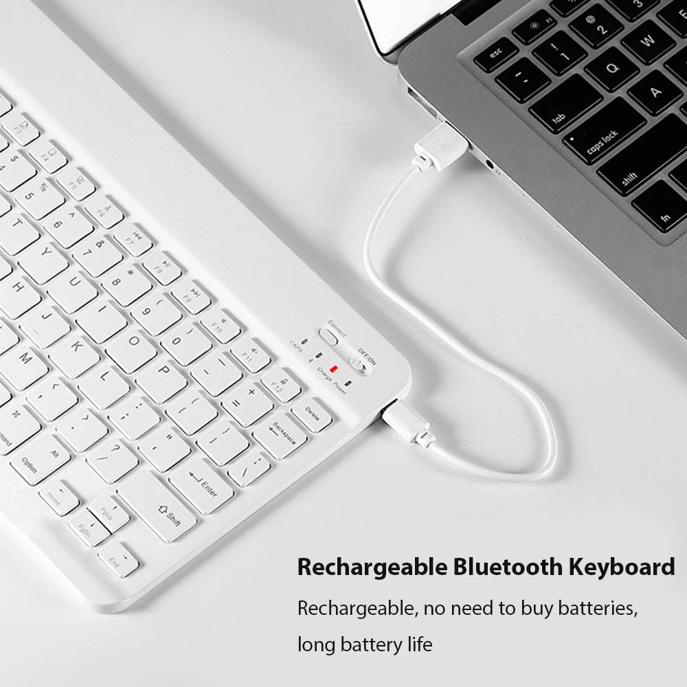 Bluetooth Keyboard and Mouse Set for Apple iPad, Huawei Honor Tablet, Android Devices