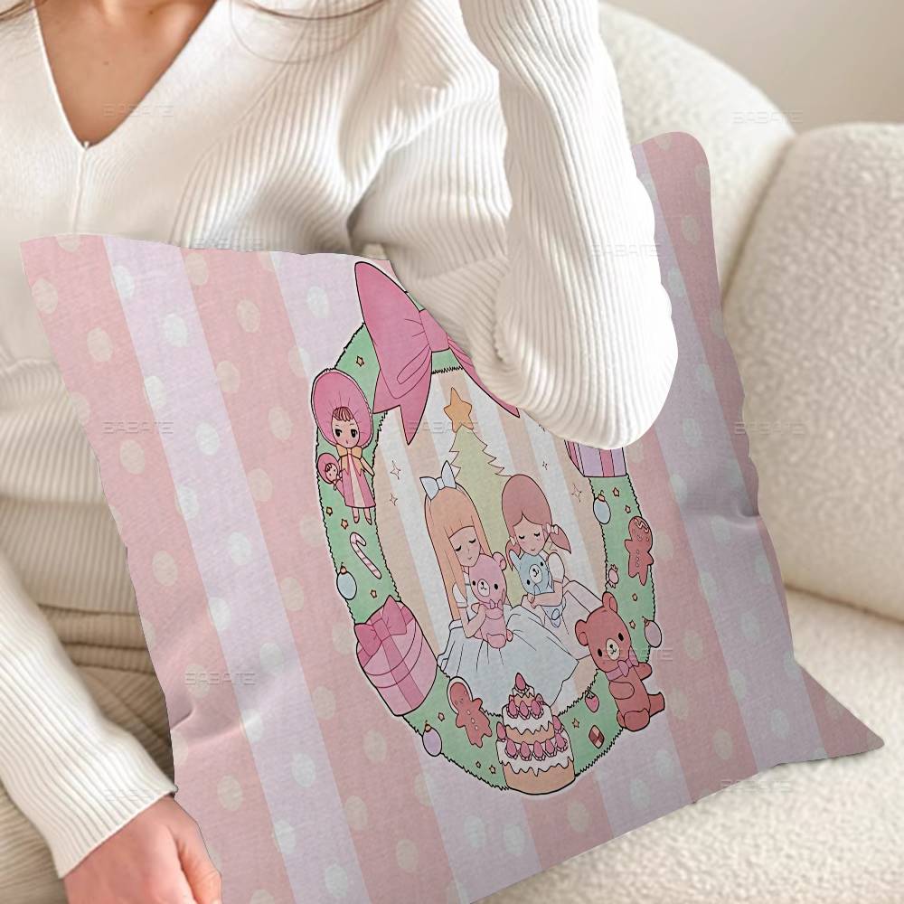 P-Precious M-Moments Cute 45*45cm Cushion Cover Pillow Cover Decor Pillowcase Home Pillowcase for Couch Pillow