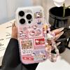 Cat Chain Full Screen Sticker iPhone Case for iPhone 14/15/16 Pro Max/17