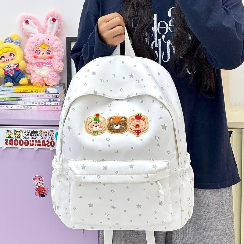 Schoolbag new backpack, primary and secondary school schoolbag, female cartoon, lightweight, high-value, cute dopamine accessories, backpack.