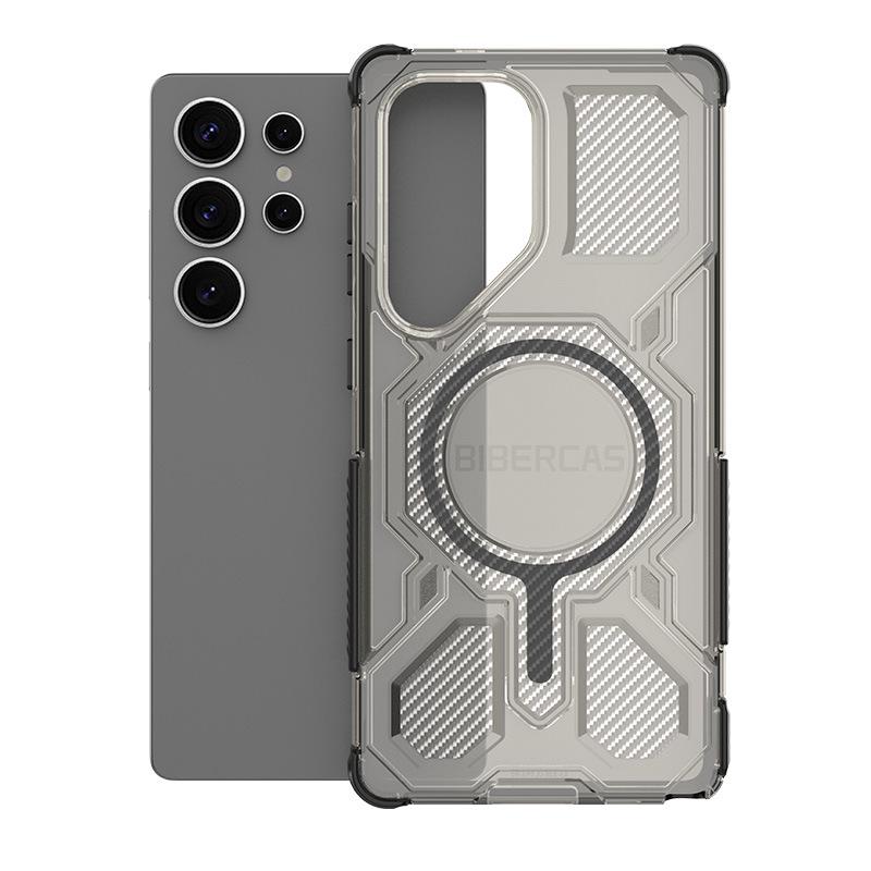 Compatible Samsung S25 ULTRA/S25 EDGE Magnetic Transparent Airbag Anti-fall Case