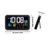Modern LED Digital Alarm Clock Touch Activated Night Light Multicolor Bedroom Decoration Clocks For Home Office