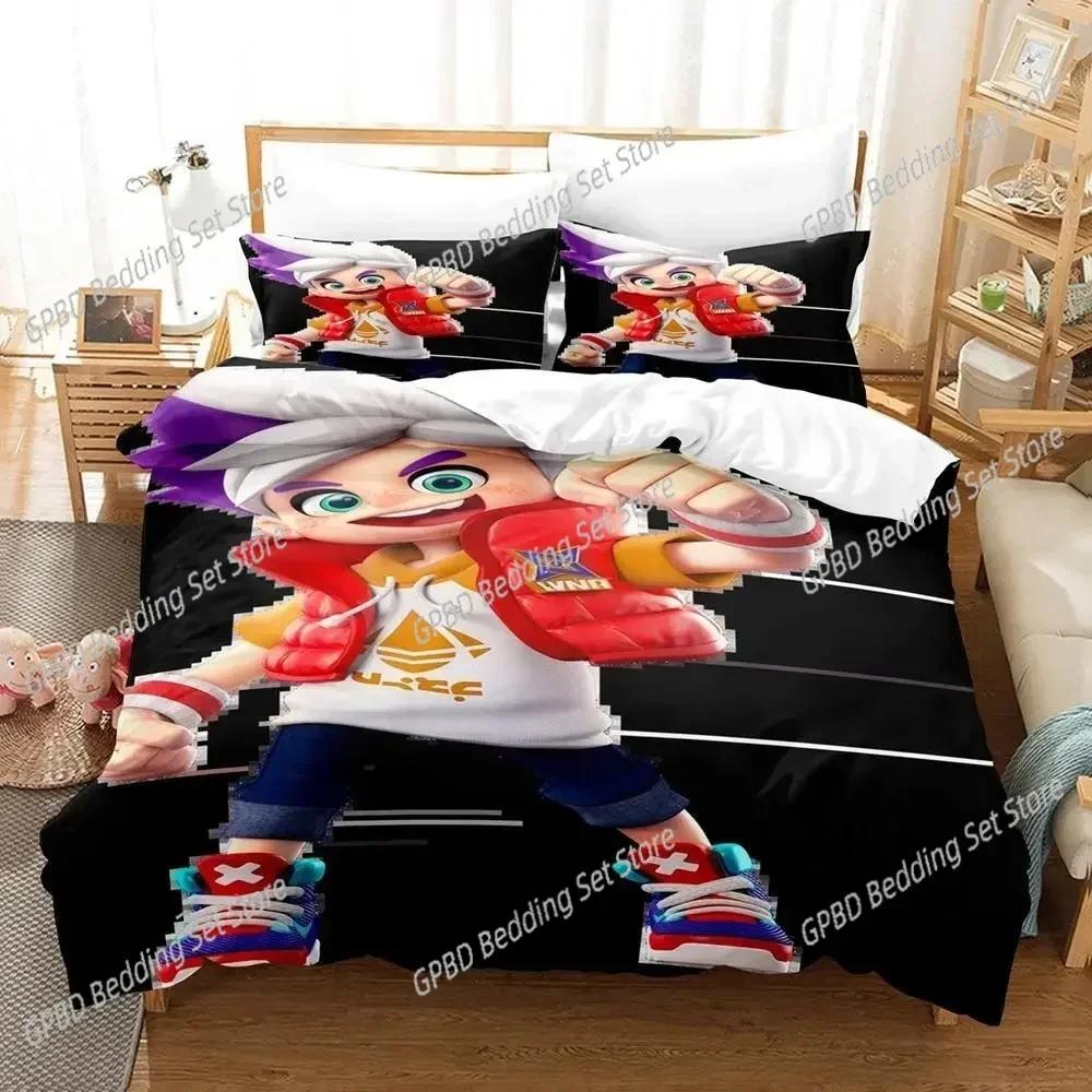 Luxury  New 3D Print Game Ninjala Bedding Set Single Twin Double Queen King Cal King Size Bed Linen Set