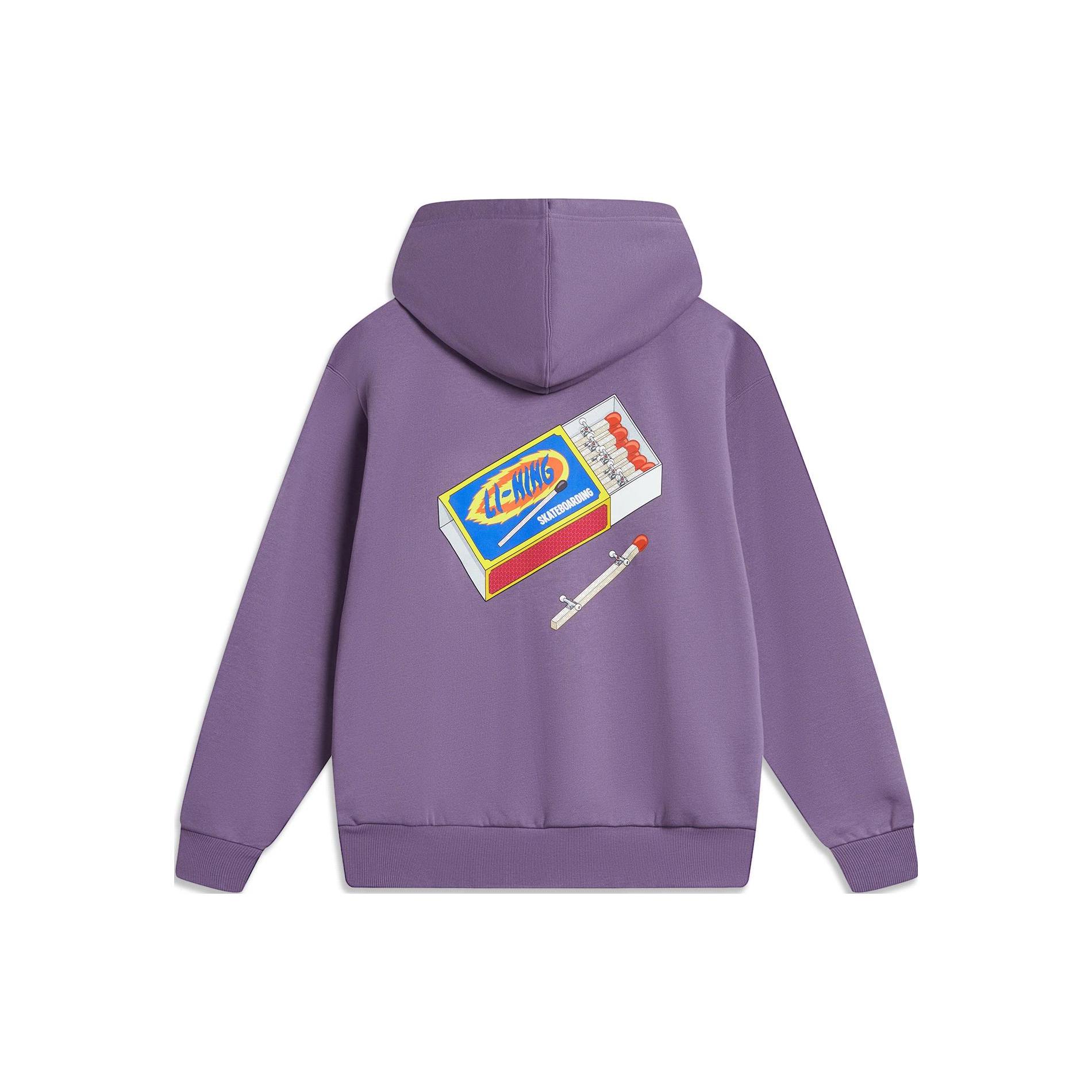 Li Ning Sweatshirt Unisex Dark Crystal Purple AWDT953-2 S