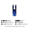 Multicolor Anti-Nail Plastic Arrow Nock with Inner Insert and Outer Wrap, Various Specifications Available.