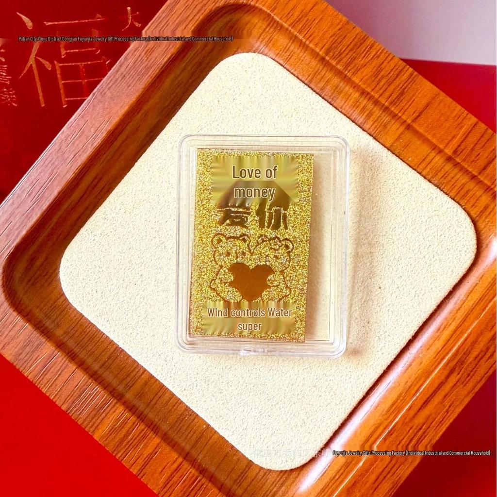 Pure Gold 999 Horse Year Phone Sticker for Wealth and Health - Popular Douyin Live Seller