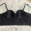 Sexy Spice Pearlescent Sequin Bra Versatile Outer Wear Tub Suspender Comfortable Gathering Corset