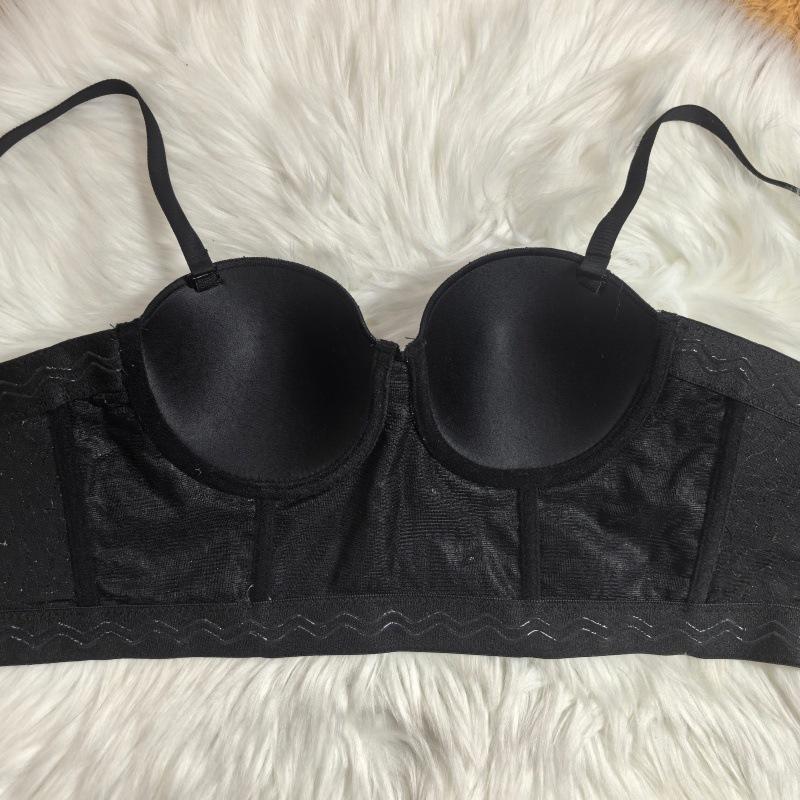 Sexy Spice Pearlescent Sequin Bra Versatile Outer Wear Tub Suspender Comfortable Gathering Corset