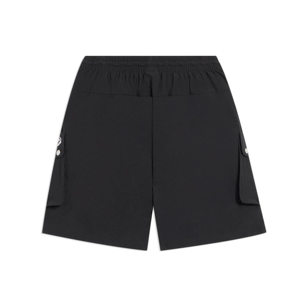 Li-Ning Anti-Wu Series Printed Letter Loose Sports Casual Shorts Men Bottoms Black AKSS603-2
