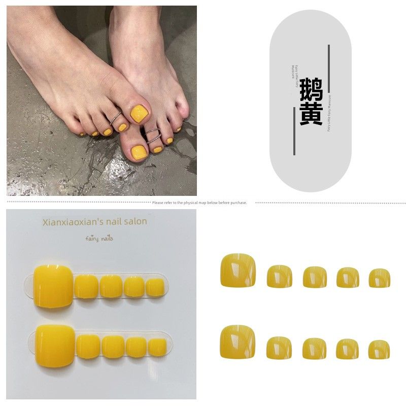 

Павлиний синий наклейки для ногтей на ногах Глянцевый маникюр J-30 goose yellow