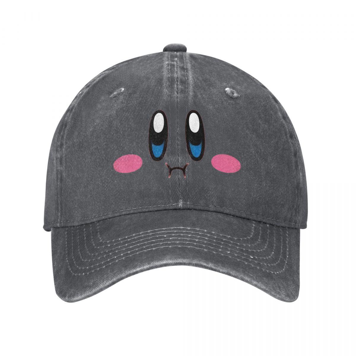 

Classic Kirbys Angry Baseball Cap Unisex Distressed Cotton Snapback Hat Cartoon Game Outdoor All Seasons Travel Caps Hat One Size