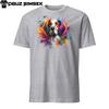 Vibrant Short-Sleeve Unisex T-Shirt: Colorful English Setter Dog Design!