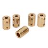 5 Pcs Shaft Coupling 22mm Length 14mm OD 5 To 8mm ID Bore Rigid Coupler Brass Motor Shaft Connector