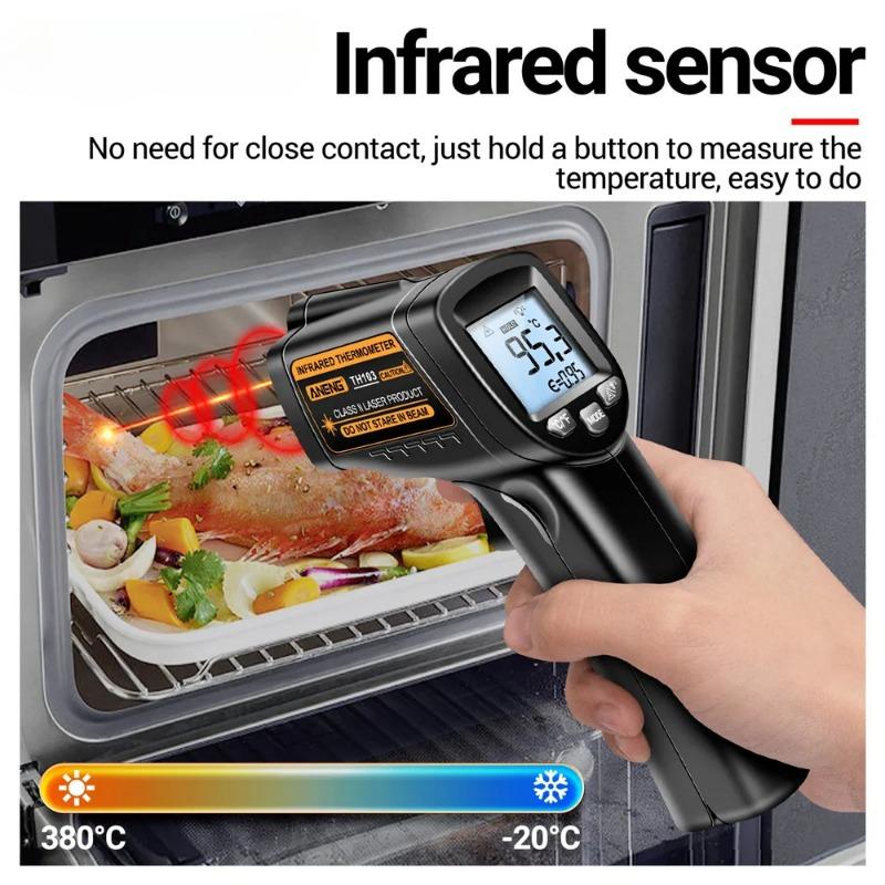 TH103  Infrared Laser Temperature Gun -20°C~380℃ IR Termometro Gun Sensor Testers NonContact Laser Temperature Gauge Tools