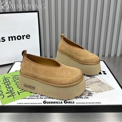 Platform Flats Sandals Women Sneakers Shoes Casual Loafers 2025 Trend Designer New Spring Suede Comfort Walking Zapatos Mujer