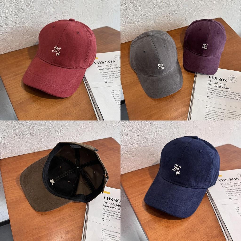 Cotton Embroidered Cartoon Baseball Cap With Sunshade For Women And Men Spring Summer