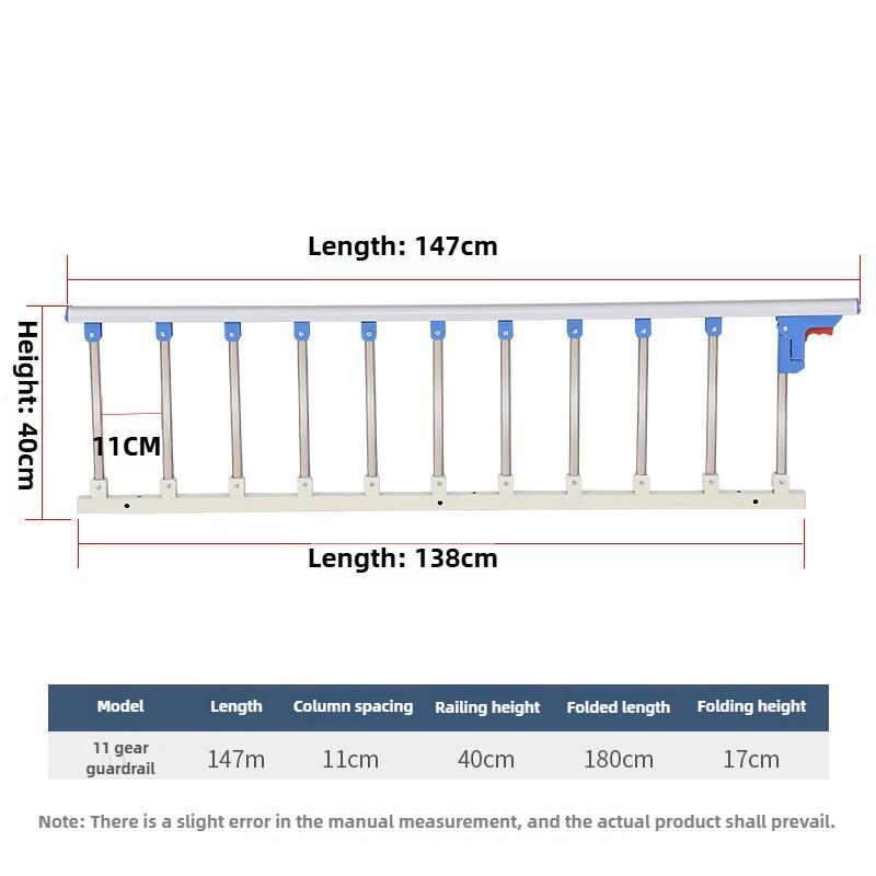 Dormitory Protective Bed Fence Household Foldable Armrest Elderly Anti Fall Guardrail Getting Up Assistive Device