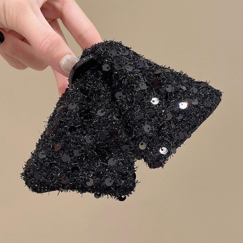 Pinza per Capelli a Forma di Fiocco Laccato Taglia Grande Tenuta Forte Clip a Granchio per Coda di Cavallo Accessorio per Capelli per Donne Capelli Lunghi Spessi Casa Esterno